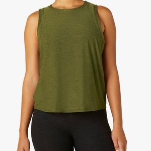 Beyond Yoga Balance Tank in deep olive